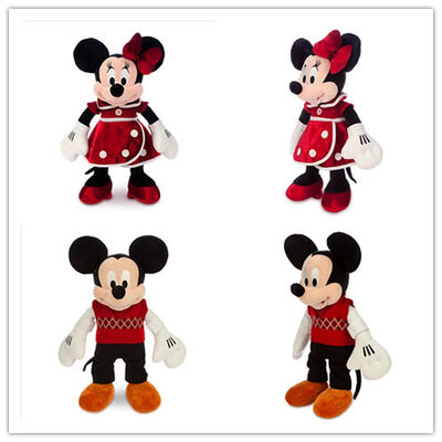 Παιχνίδια 40cm βελούδου ποντικιών της Minnie Χριστουγέννων και του Mickey Mouse Disney