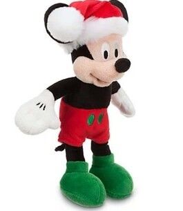 Τα κόκκινα Χριστούγεννα Mickey Mouse παιχνιδιών βελούδου της Disney γέμισαν 45cm που προσαρμόστηκαν