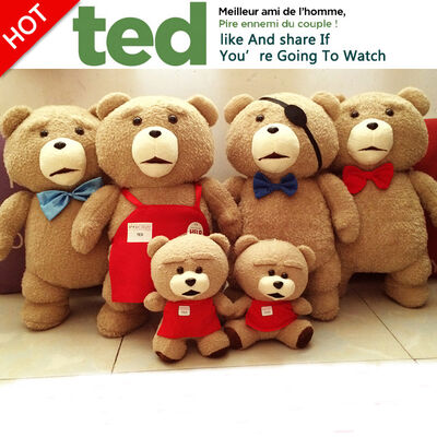 Το καλό TED αντέχει τα παιχνίδια βελούδου μωρών που ο κόκκινος καφετής πολυεστέρας δέχεται το ODM cOem