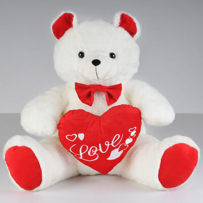 Τα γεμισμένα ημέρα παιχνίδια Teddy βαλεντίνων μόδας αντέχουν με τον κόκκινο εορτασμό ώθησης καρδιών
