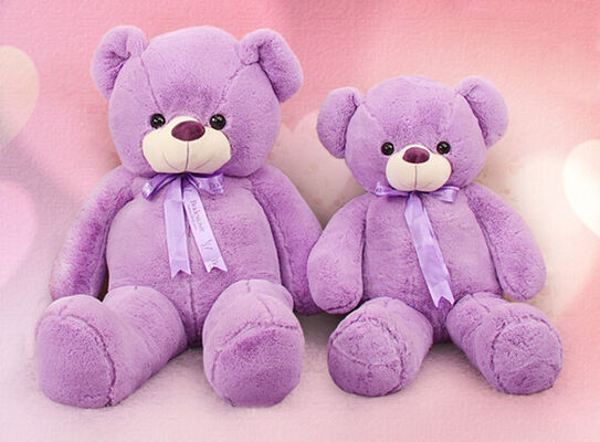 Η μόδα πορφυρό μεγάλο Teddy αντέχει το τεράστιο γεμισμένο ζωικό μεγάλο μέγεθος παιχνιδιών