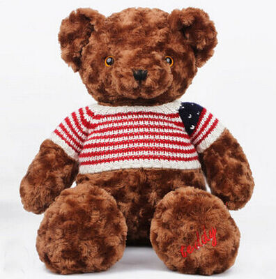 Σκοτεινό καφετί Teddy αντέχει την εξατομικευμένη λειτουργία επιλογής πελατών παιχνιδιών βελούδου