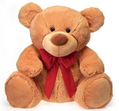 12 η ίντσα άσπρο Teddy αντέχει τις διακοπές γέμισε την εκτύπωση κεντητικής παιχνιδιών