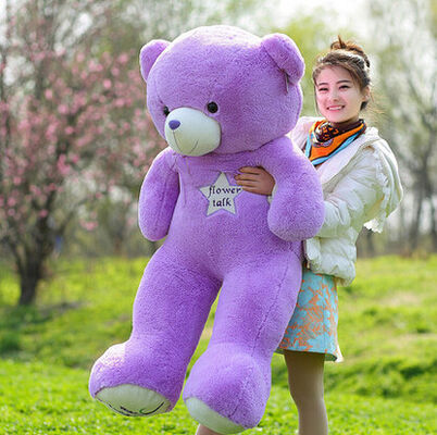 Μεγάλο τεράστιο Lavender πορφυρό Teddy αντέχει 30cm 45cm 60cm 100cm 120cm