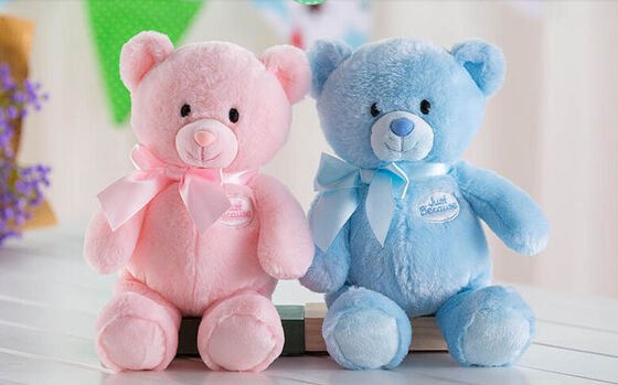 Καλή 12 ίντσα μπλε Teddy αντέχει τα γεμισμένα μαλακά παιχνίδια βελούδου για τα δώρα προώθησης
