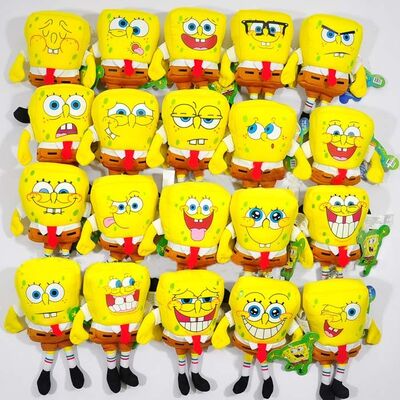 Κινούμενα σχέδια μόδας το SpongeBob 20 γεμισμένα βελούδο παιχνίδια έκφρασης ύφους διαφορετικά