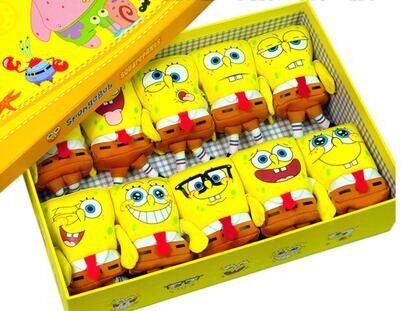 Κινούμενα σχέδια μόδας το SpongeBob 20 γεμισμένα βελούδο παιχνίδια έκφρασης ύφους διαφορετικά