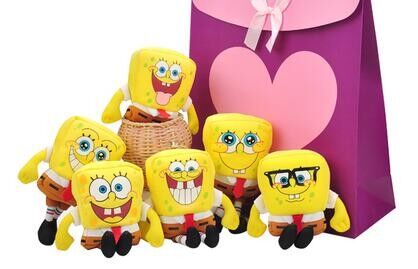 Κινούμενα σχέδια μόδας το SpongeBob 20 γεμισμένα βελούδο παιχνίδια έκφρασης ύφους διαφορετικά