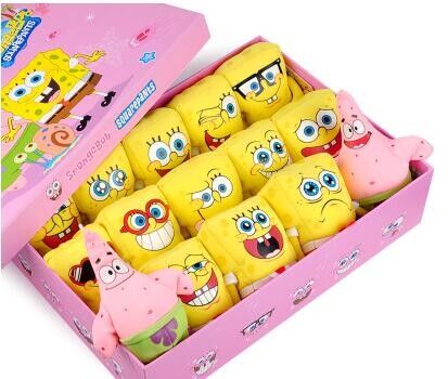 Κινούμενα σχέδια μόδας το SpongeBob 20 γεμισμένα βελούδο παιχνίδια έκφρασης ύφους διαφορετικά