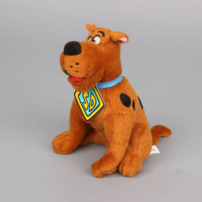 8inch η αρχική καφετιά συνεδρίαση Scooby Doo παιχνιδιών βελούδου κινούμενων σχεδίων θέτει το γεμισμένο ζώο