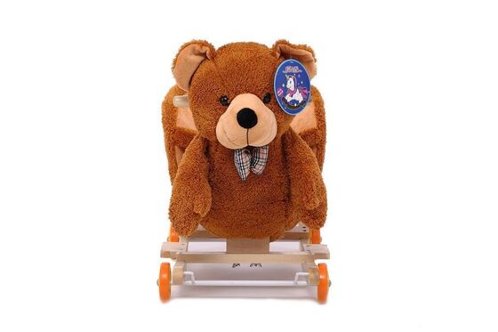 Τα καλά χαριτωμένα παιχνίδια Teddy μωρών αντέχουν το μωρό βελούδου λικνίζοντας τη ζωική έδρα