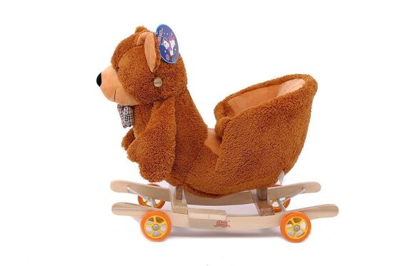 Τα καλά χαριτωμένα παιχνίδια Teddy μωρών αντέχουν το μωρό βελούδου λικνίζοντας τη ζωική έδρα