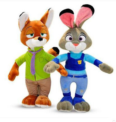 Καφετί και πράσινο Zootopia Disney μαλακό υλικό ζώων βελούδου γεμισμένο παιχνίδια