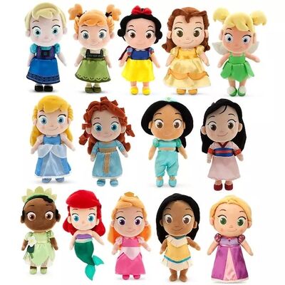 Μόδας χαριτωμένα της Disney παιχνίδια βελούδου πριγκηπισσών γεμισμένα οικογένεια για τη συλλογή 12 ίντσα
