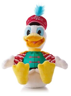 Πάπια και Daisy του Donald Χριστουγέννων της Disney για την προώθηση διακοπών
