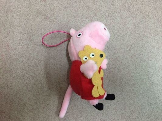 Γεμισμένα Keychain παιχνίδια παιχνιδιών βελούδου χοίρων Peppa για τα δώρα προώθησης