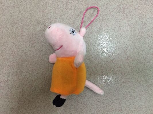 Γεμισμένα Keychain παιχνίδια παιχνιδιών βελούδου χοίρων Peppa για τα δώρα προώθησης