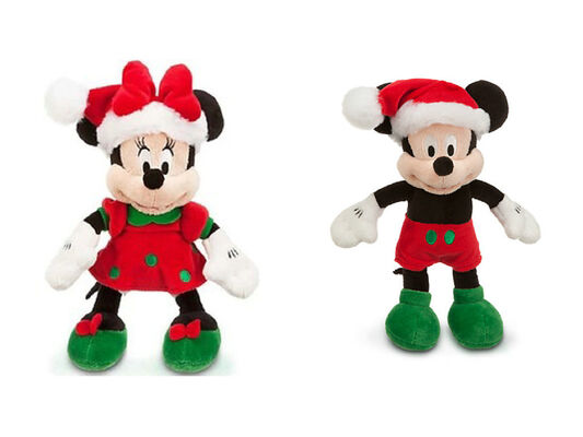 Τα κόκκινα Χριστούγεννα Mickey Mouse παιχνιδιών βελούδου της Disney γέμισαν 45cm που προσαρμόστηκαν
