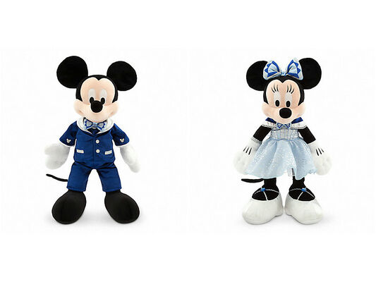 Βελούδο Mickey Mouse εορτασμού διαμαντιών Disneyland και ποντίκι της Minnie