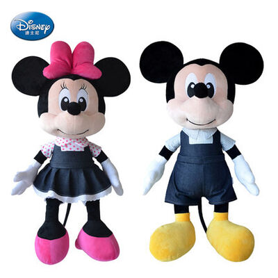 Μαύρα παιχνίδια ο μαύροι Mickey Mouse και ποντίκι βελούδου της Disney της Minnie 16 ίντσα
