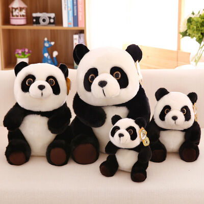 Το γεμισμένο ζωικό γνήσιο βελούδο η μαύρη Panda παιχνιδιών βελούδου παιδιών διαμόρφωσε, 20cm/30cm/45cm