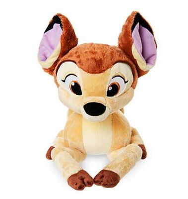 Bambi με μαλακά παιχνίδια 25cm καταστημάτων της Disney πεταλούδων τα μέσα καφετί χρώμα μεγέθους