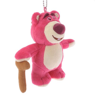 3 Lotso Huggin αντέχει τα ζώα βελούδου της Disney 13cm Keychian για το σακίδιο πλάτης