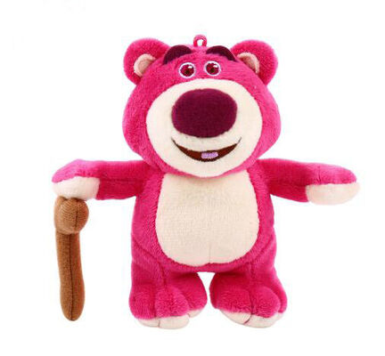 3 Lotso Huggin αντέχει τα ζώα βελούδου της Disney 13cm Keychian για το σακίδιο πλάτης
