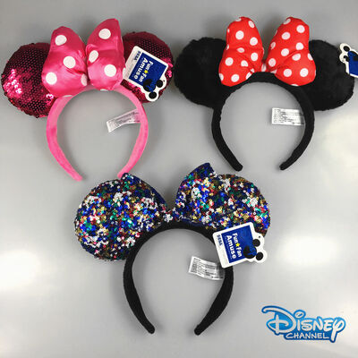 Headband Hairband βελούδου της Disney μόδας Hairpin ποντίκι του Mickey Mouse Minnie για το κορίτσι