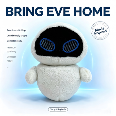 Χαριτωμένο βελούδινο WALL-E EVE της Disney Pixar
