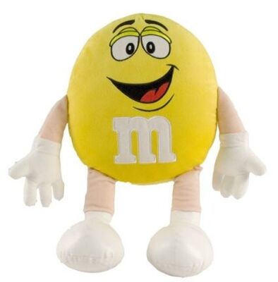Κίτρινα γεμισμένα M&M παιχνίδια Eco βελούδου κινούμενων σχεδίων ζώων παιδιών φιλικό