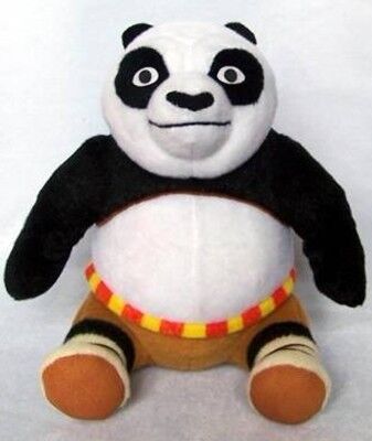 Χαριτωμένο Kungfu Panda που κάθεται θέτει τα παιχνίδια βελούδου κινούμενων σχεδίων για τη συλλογή