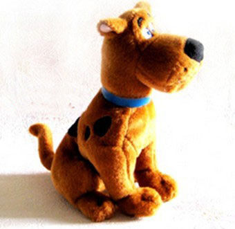 Το προωθητικό scooby doo παιχνιδιών βελούδου κινούμενων σχεδίων που γεμίζεται, κάθισμα θέτει