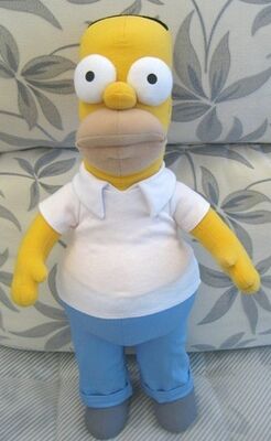 Τα γεμισμένα Simpsons παιχνίδια βελούδου κινούμενων σχεδίων ζώων, υλικό πολυεστέρα