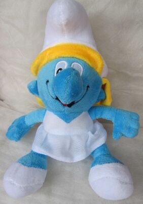 Χαριτωμένα γεμισμένα Smurf παιχνίδια βελούδου κινούμενων σχεδίων ζώων για τη μηχανή γερανών πώλησης