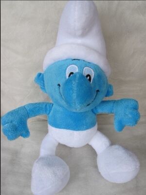 Χαριτωμένα γεμισμένα Smurf παιχνίδια βελούδου κινούμενων σχεδίων ζώων για τη μηχανή γερανών πώλησης