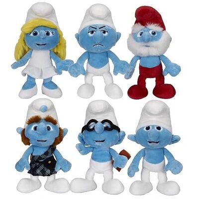 Χαριτωμένα και μπλε γεμισμένα Smurf παιχνίδια βελούδου κινούμενων σχεδίων παιχνιδιών για τα δώρα προώθησης