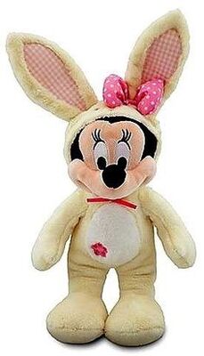Προσαρμοσμένα γεμισμένα Bunny Πάσχας Mickey Mouse ζώων παιχνίδια βελούδου σε καφετή/από το λευκό