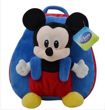Χαριτωμένη μαλακή σχολικά Backpacks παιδιών σχολική τσάντα της Disney Mickey Mouse