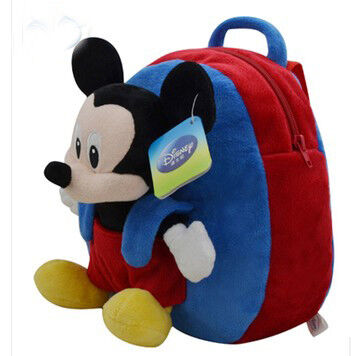 Χαριτωμένη μαλακή σχολικά Backpacks παιδιών σχολική τσάντα της Disney Mickey Mouse