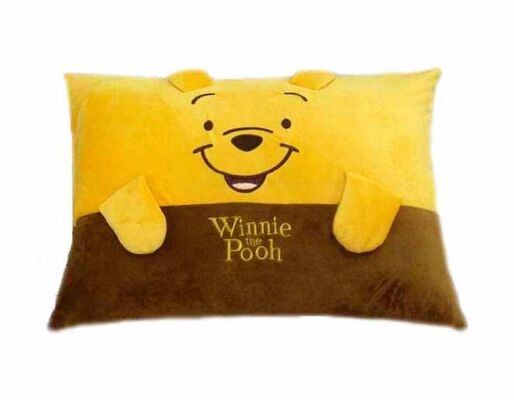 Βελούδο Winnie κινούμενων σχεδίων της Disney μόδας το μαξιλάρι μωρών Pooh κίτρινο