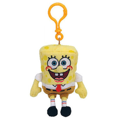 Γεμισμένο Spongebob παιχνίδι Keychain βελούδου ζώων με το μαλακό ύφασμα βελούδου