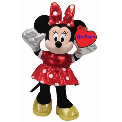 Κόκκινο ποντίκι της Minnie βελούδου της Disney μόδας για τα γεμισμένα ημέρες παιχνίδια βαλεντίνων