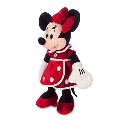 Κόκκινο ποντίκι της Minnie βελούδου της Disney μόδας για τα γεμισμένα ημέρες παιχνίδια βαλεντίνων
