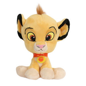 Κίτρινα 8inch Disney μεγάλα επικεφαλής λιονταριών βασιλιάδων παιχνίδια βελούδου Simba γεμισμένα κινούμενα σχέδια