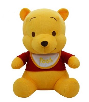 Η χαριτωμένη Winnie τα γεμισμένα Pooh παιχνίδια βελούδου της Disney με το μεγάλο κεφάλι