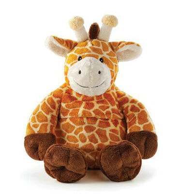 Τα καφετιά καλά γεμισμένα Giraffe ζωικά παιχνίδια που κάθονται και που στέκονται θέτουν