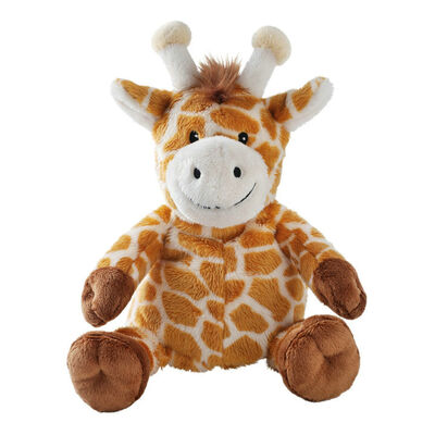 Τα καφετιά καλά γεμισμένα Giraffe ζωικά παιχνίδια που κάθονται και που στέκονται θέτουν