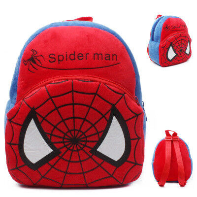 Σχολικά Backpacks παιδιών σπάιντερμαν κινούμενων σχεδίων προσωποποίησαν το μαλακό βελούδο