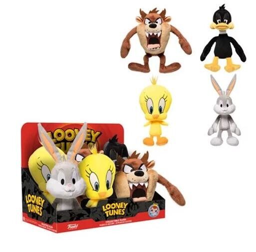 Το μικρό χαριτωμένο μωρό Looney συντονίζει το γεμισμένο πουλί παιχνίδι Tweety για τη συλλογή